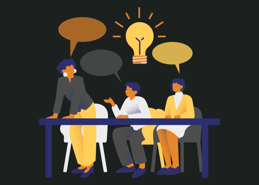 people in a meeting